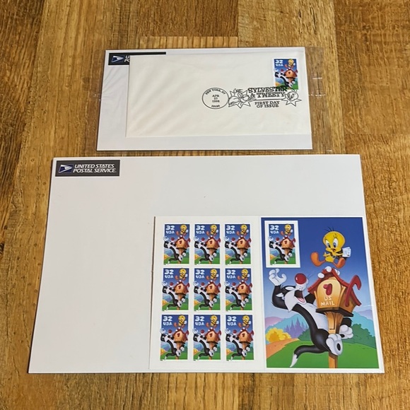 Sylvester & Tweety First Day Of Issue Stamps 1998 - Picture 1 of 8